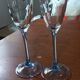 Lot de 2 fluttes pied bleu