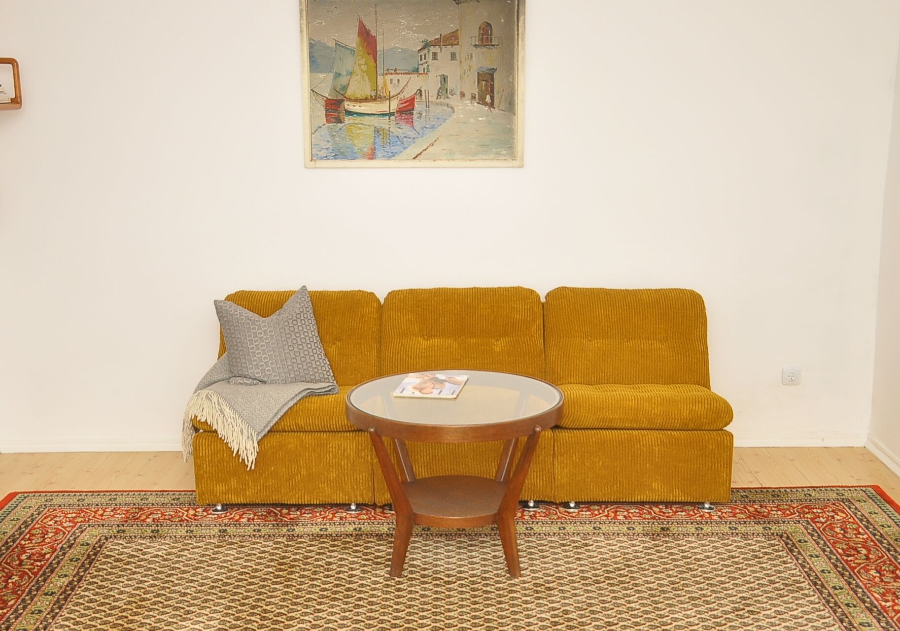 Canapé modulable en velours côtelé, années 1970, set de 6