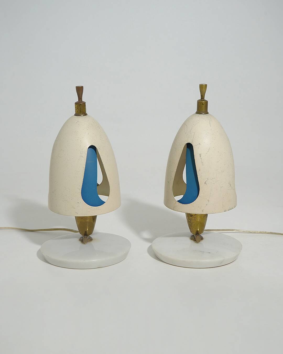 Paire de lampes de table par Angelo Lelii, Arredoluce, années 1950