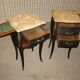 Paire de chevets de style Louis XV relooking Shou sugi ban