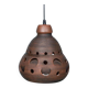 Suspended Japandi lamp in ceramic from the 60s/70s, vintage boho lamp.
