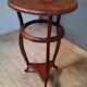 Varnished wood side table