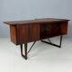 1960s Peter Løvig Nielsen 'Boomerang' Desk Hedensted Møbelfabrik
