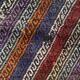 Large Vintage Turkish Kilim Rug 180x162 cm Wool Kelim, Square