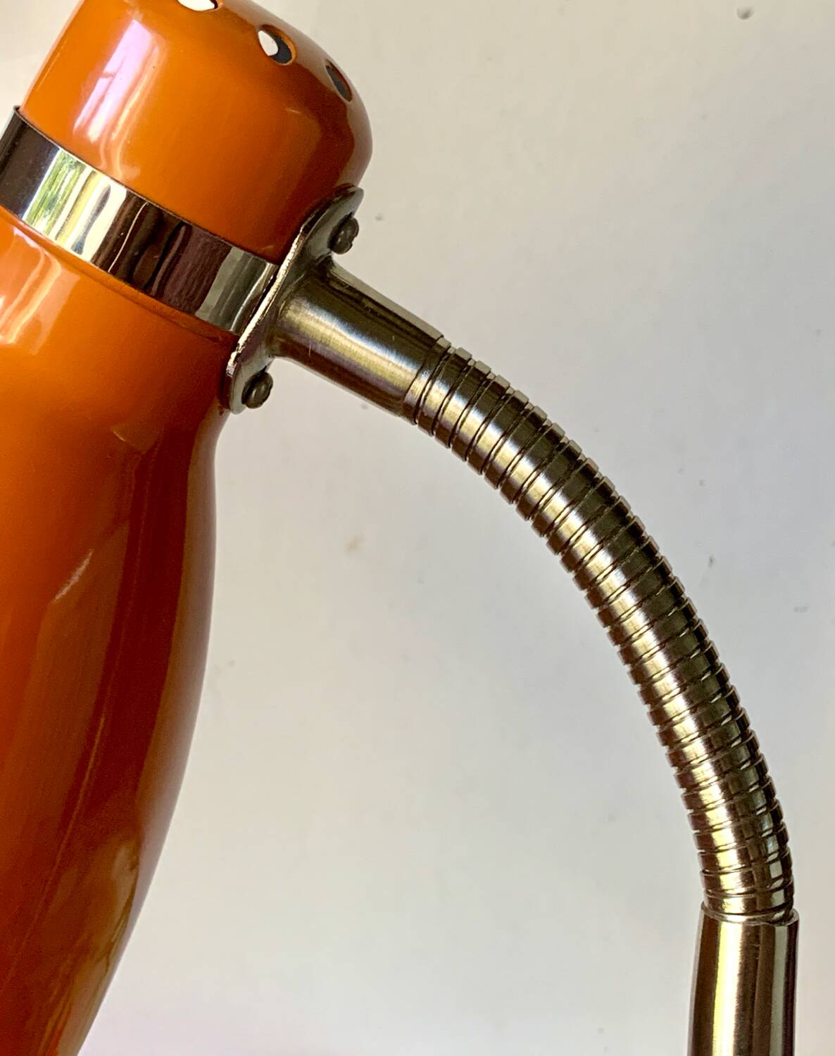 Vintage orange desk lamp