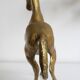 Vintage golden brass horse