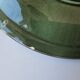 Set of 4 vintage green and white majolica oyster plates.