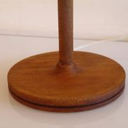 Danish lamp in teak and woven rattan 1960