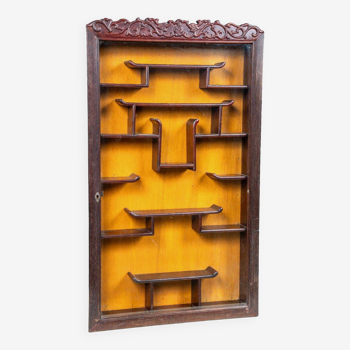 Ironwood display case China mid-20th century