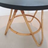 Table basse rotin ronde