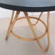 Round rattan coffee table