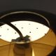 Space Age pendant chandelier smoked plexiglass & aluminum 1970s