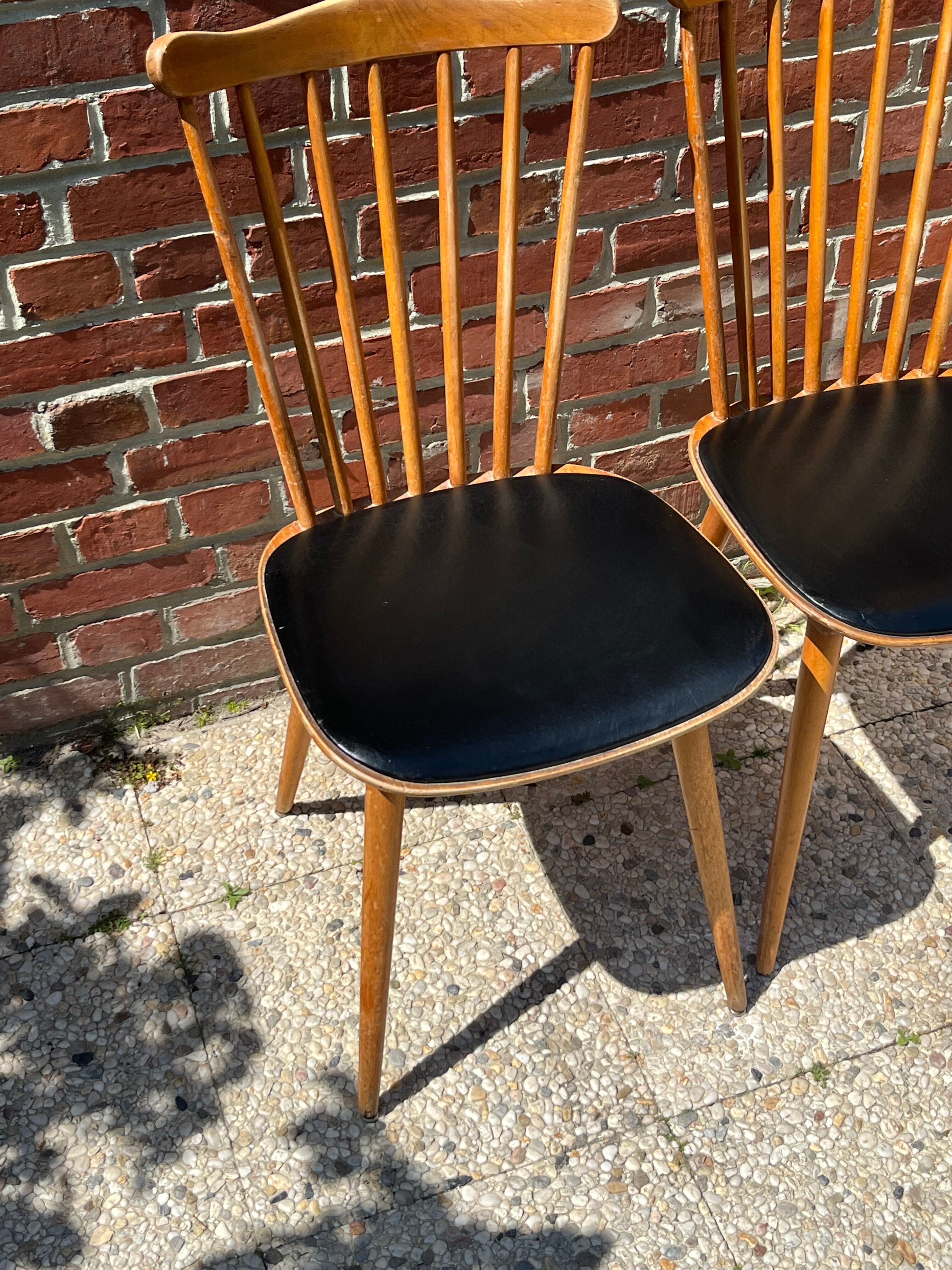 Vintage Baumann chairs minuet model