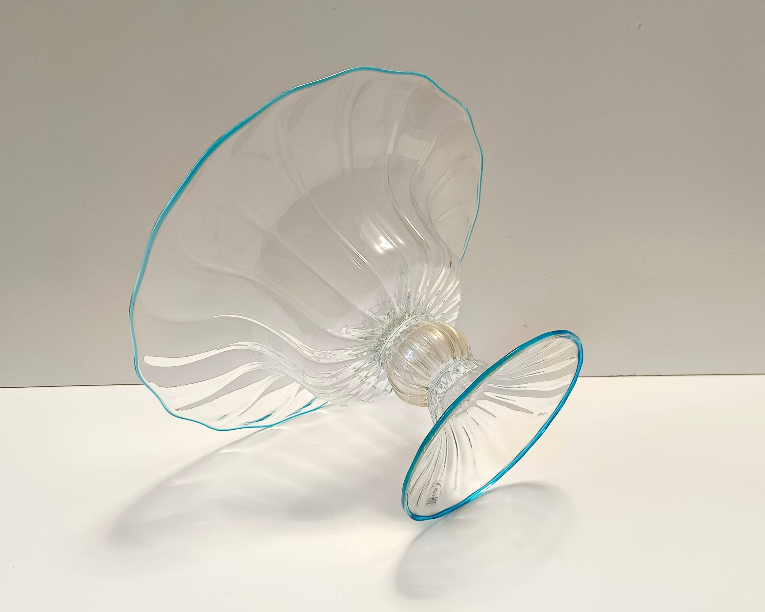 Murano Glass Centerpiece - Pedestal Bowl attr. to Alberto Doná, Italy