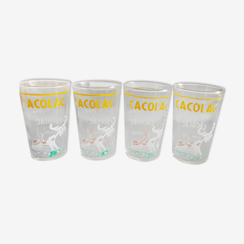 Set of 4 cacolac glasses