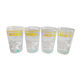 Lot de 4 verres cacolac