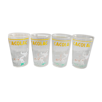 Set of 4 cacolac glasses