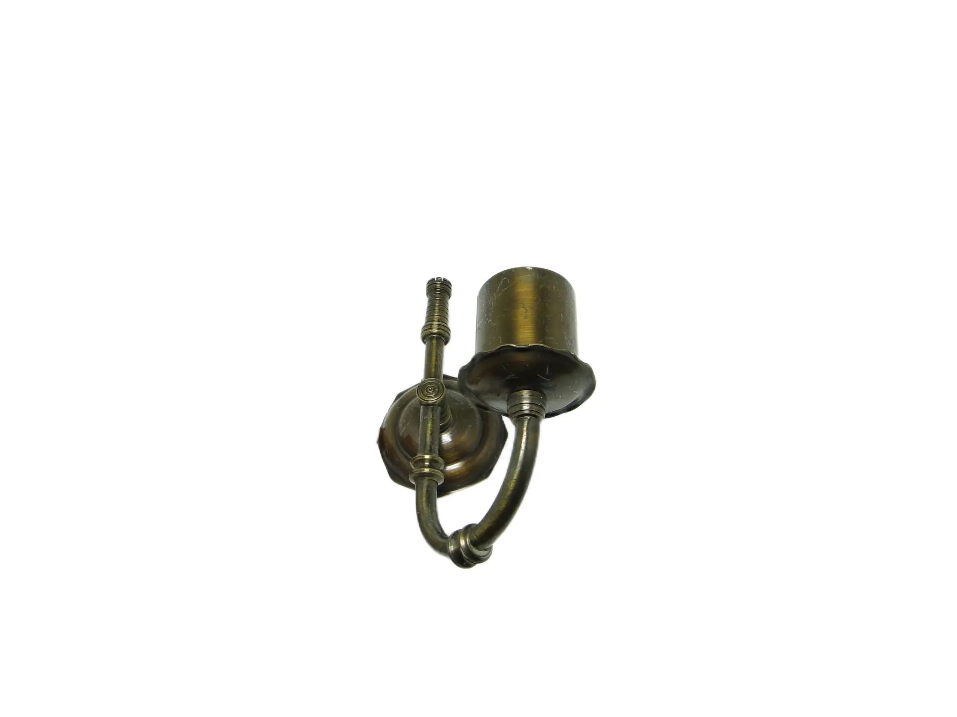 Wall sconce, eclectic, brass, Poland, 1970s.