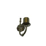 Wall sconce, eclectic, brass, Poland, 1970s.