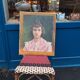 Portrait de jeune bourgeoise sur toile