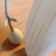 Scandinavian vintage 1960s white opaline warhead suspension