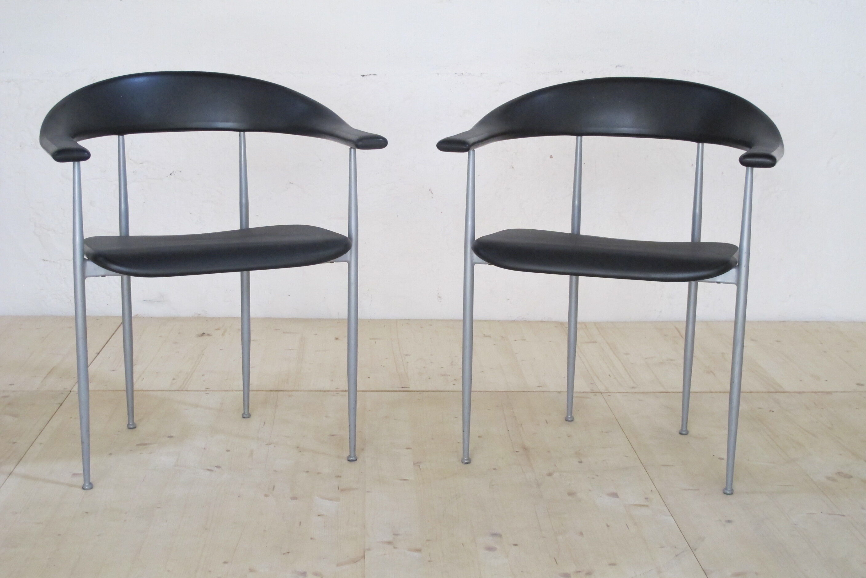 Armrest chairs by Fasem Italia 1980