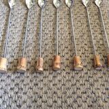 Series of 7 bamboo spoons