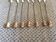 Series of 7 bamboo spoons