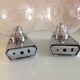 Pair of chrome sconces and crystal globe bubbled by Keuco / vintage 70s