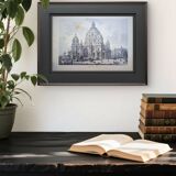 The Berlin Cathedral. Engraving printed in 1897.