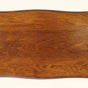 English oak Arts & Crafts chest – sabre legs, red lining