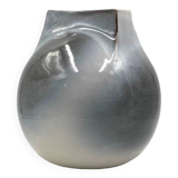 Mid-century Modern spherical gres vase, Franco Bucci Italy ca. 1970