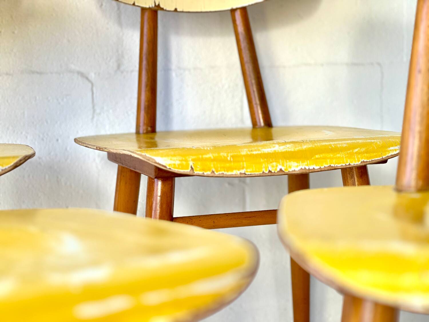 Chaises de bistrot par Ton, années 1950