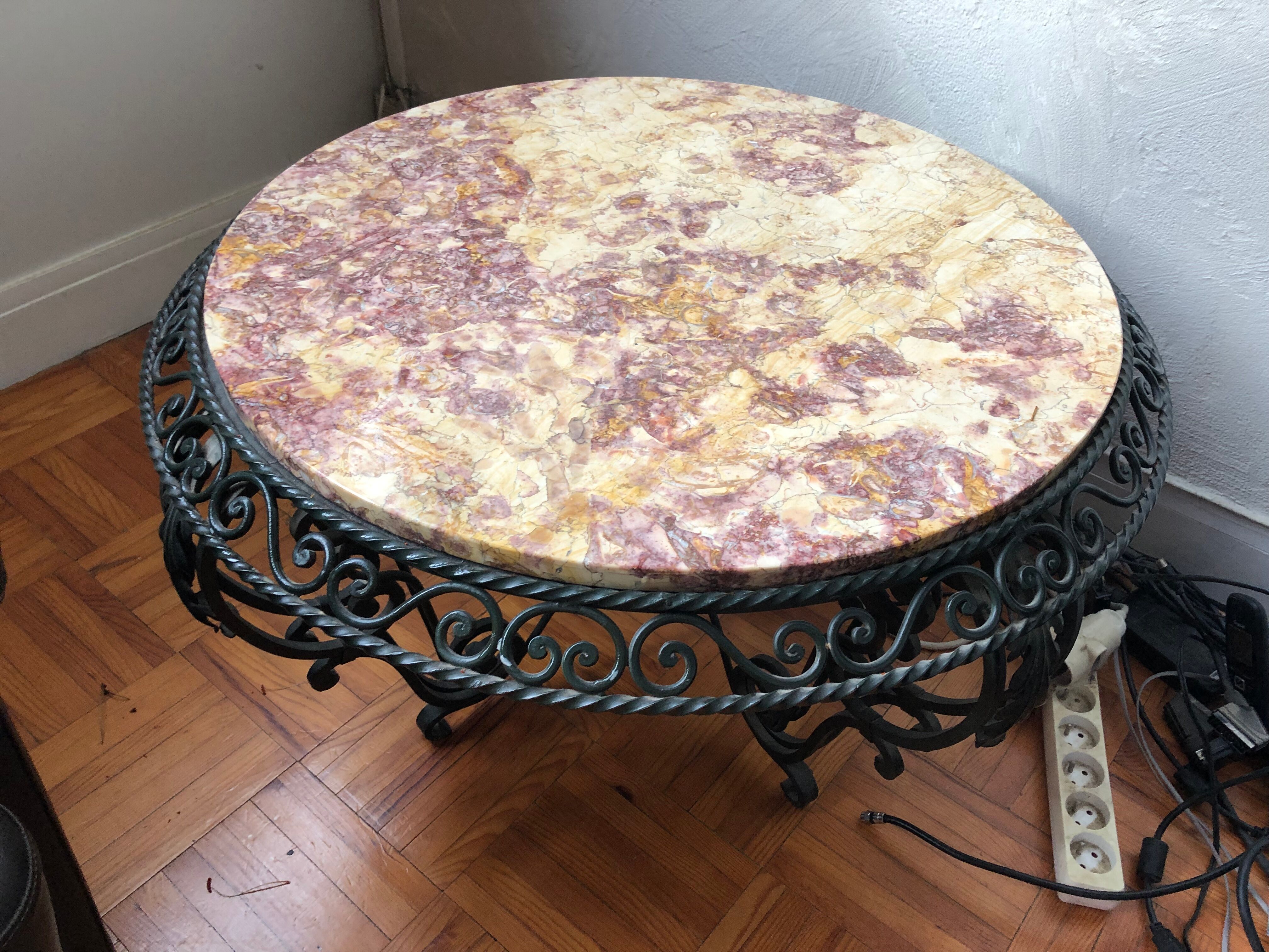 Marble coffee table