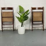 Lot folding chairs in canning