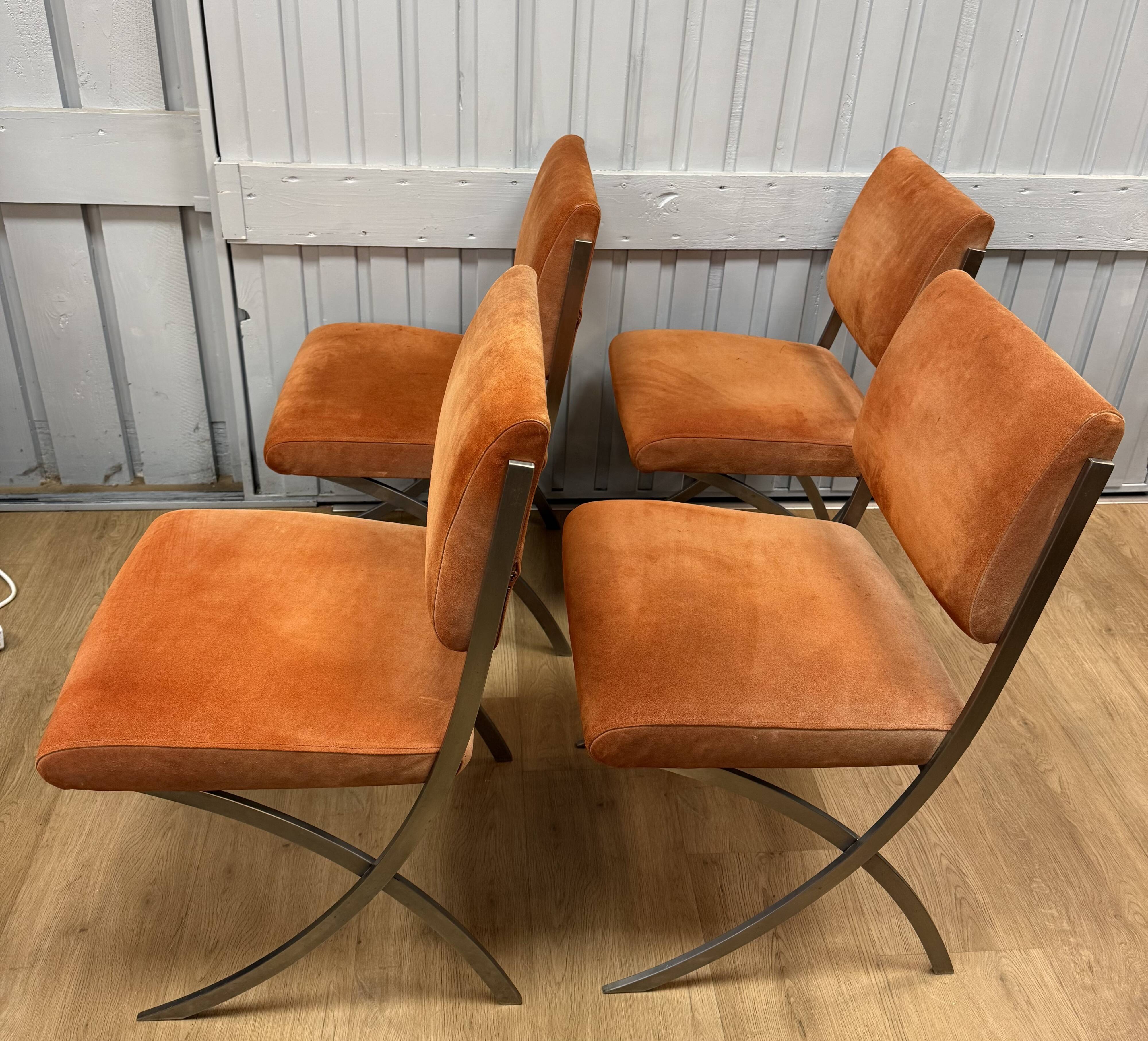 Set of 4 chairs by Paul Legeard