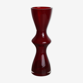 Vase en verre rouge Villeroy & Boch