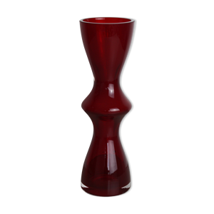 Vase en verre rouge Villeroy
