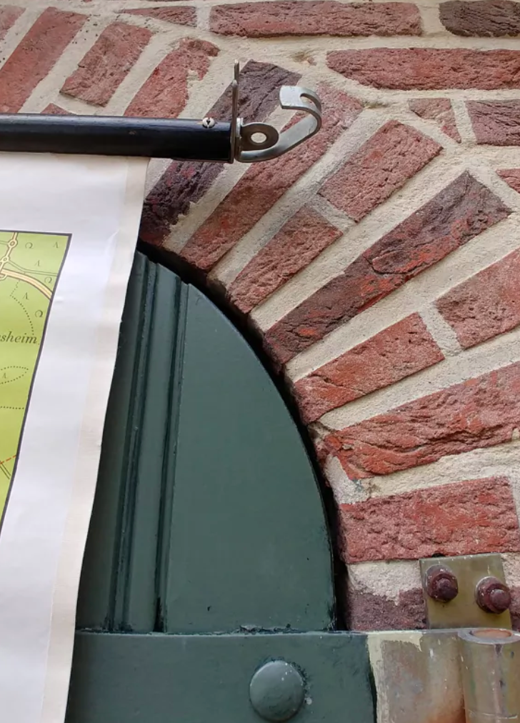 Map of the district of Rhenish Hesse and Palatinate 215 cm