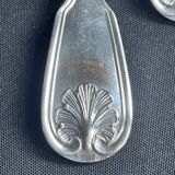6 Christofle large shell table forks