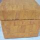Stool, leather storage chest, 60