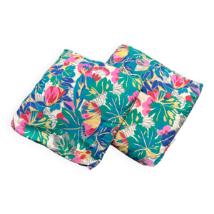 duo de coussins fleuris