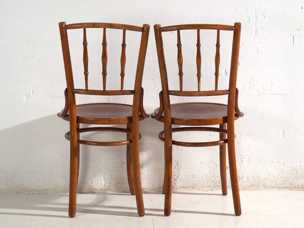 Antique bentwood chairs in Thonet style – Central Europe, circa 1930 – Set of 4 pieces #8