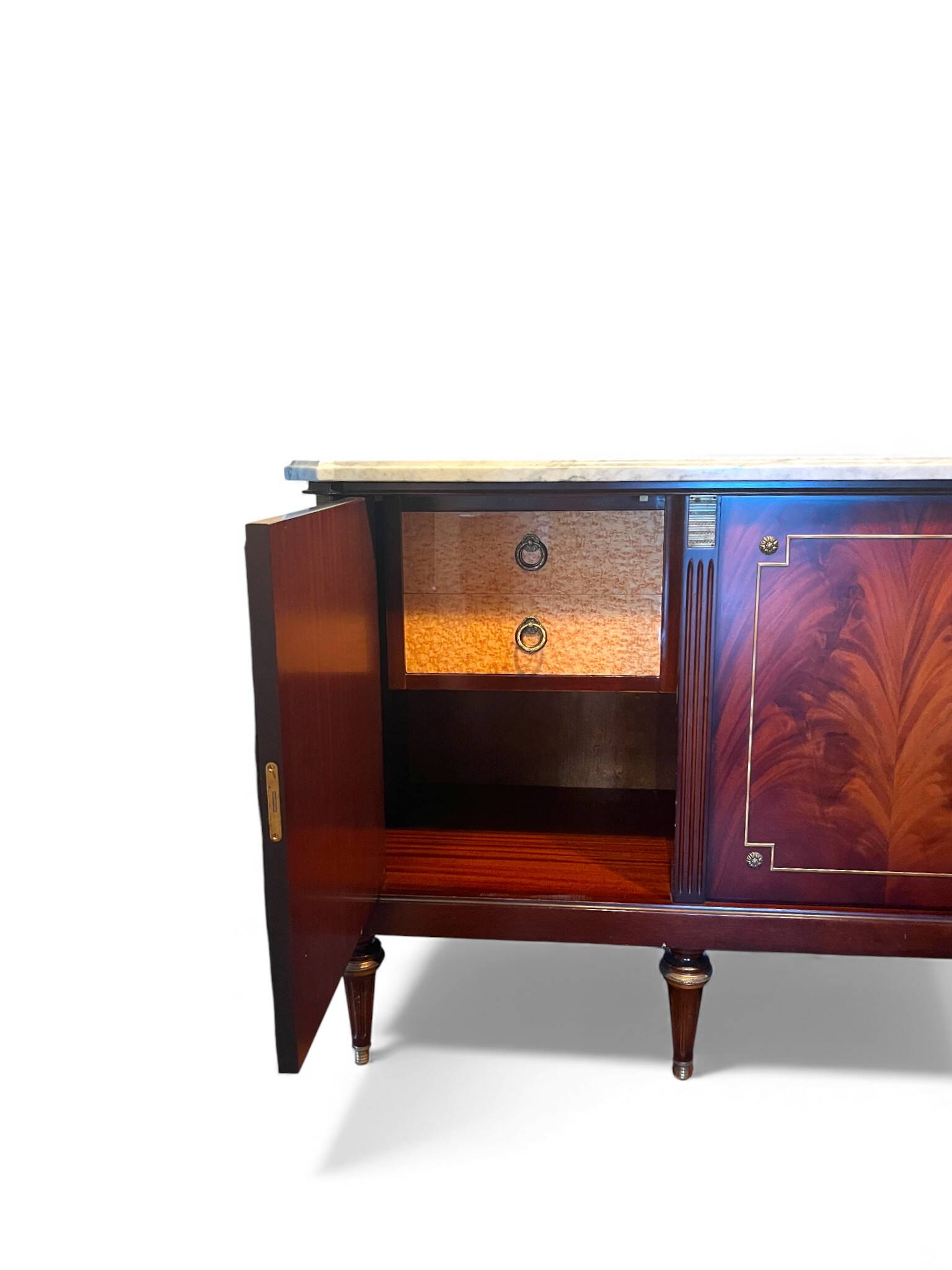 Louis XVI style sideboard in solid mahogany
