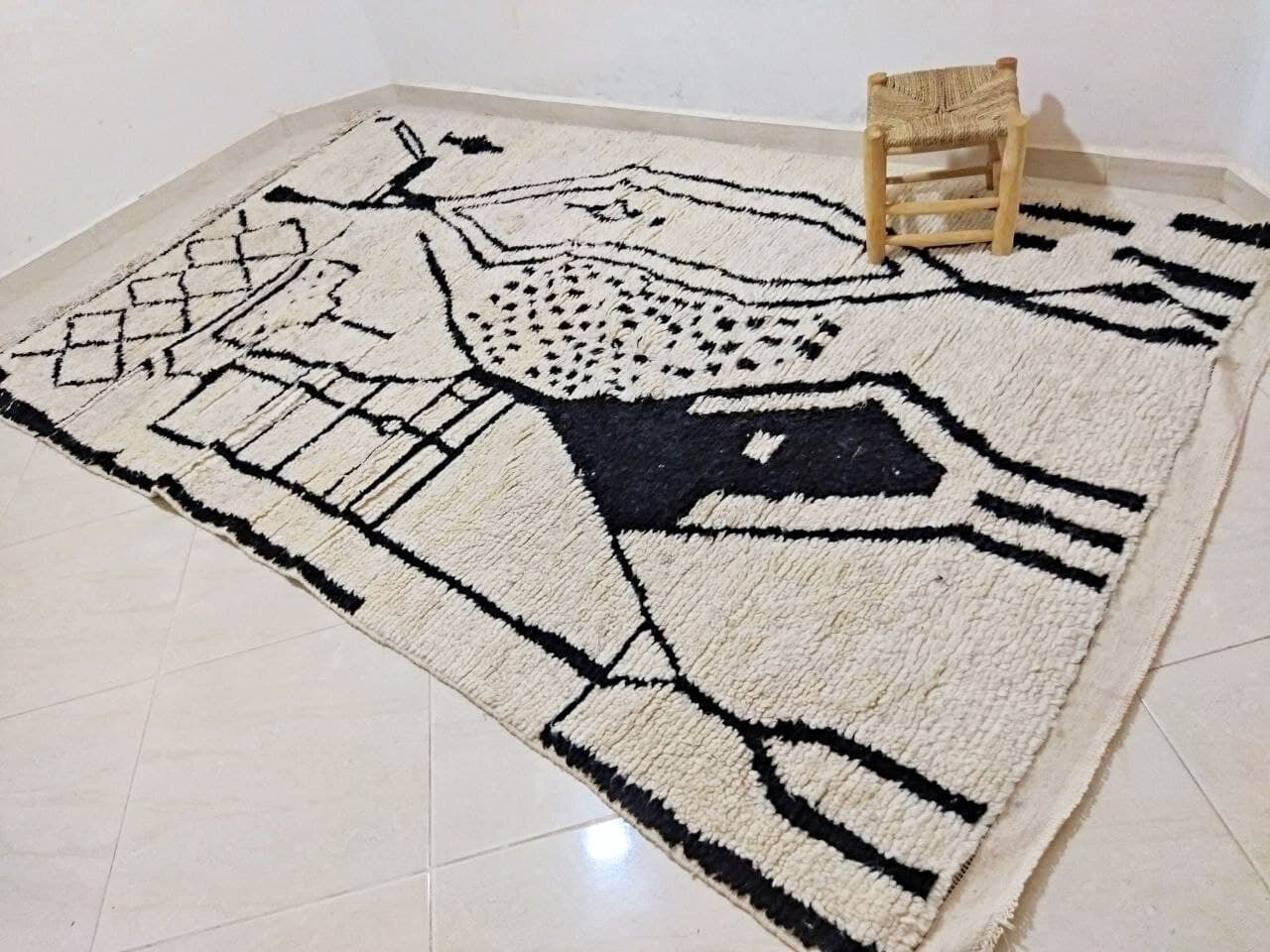 Tapis Berbere Beni Ourain 300x170cm