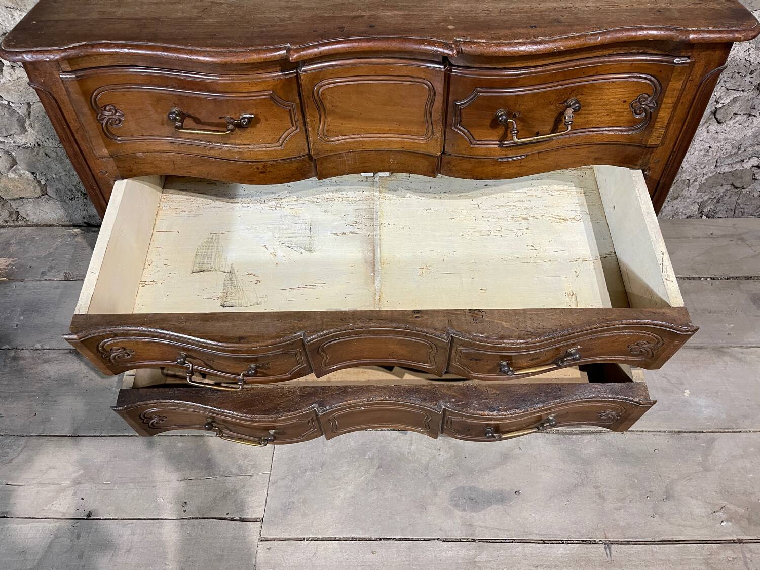 19th century crossbow chest of drawers.