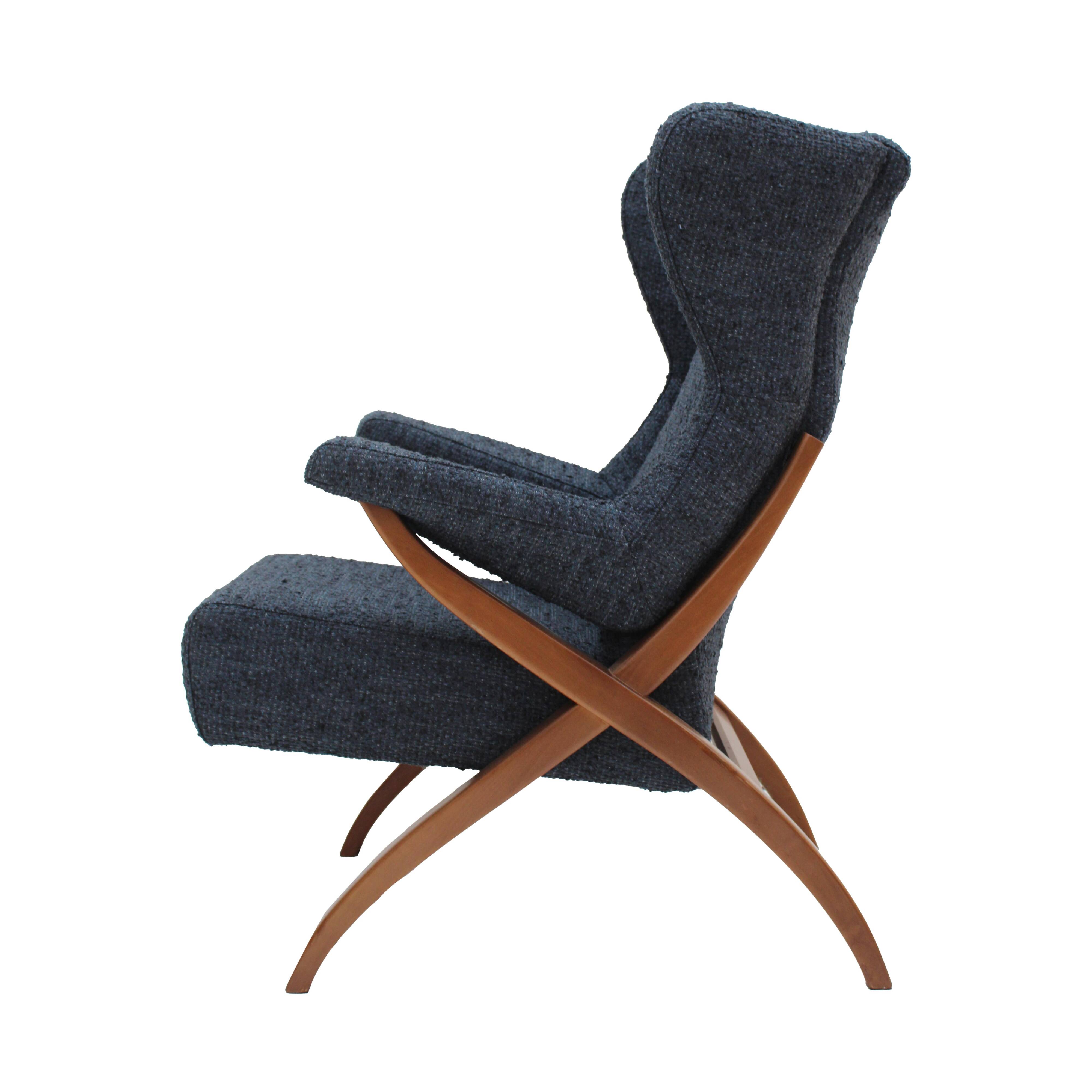 Mid Century Modern Fiorenza Italian Armchairs Designed By Franco Albini, 1950