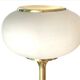 Art Deco floor lamp in brass and opaline glass - 130 cm