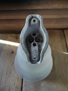 Wall lamp tulip frosted glass edging porcelain support dp 1122240