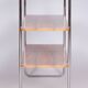 Czech Bauhaus Walnut and Chrome-Plated Steel Etagere attributed to Kovona, 1940s